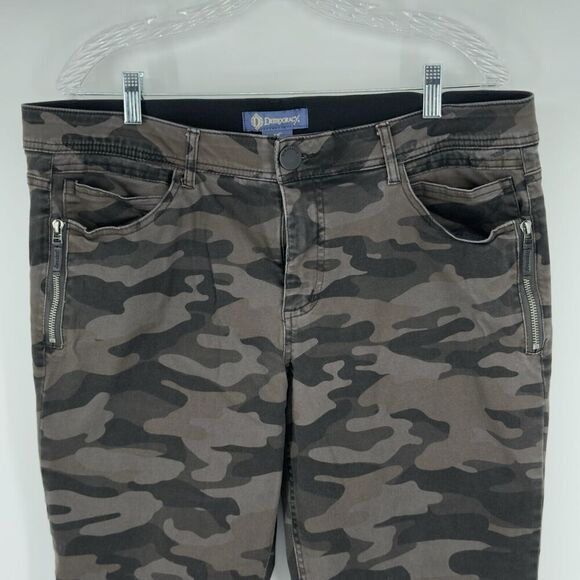 DEMOCRACY JEANS "Ab"solution Booty Lift Jegging Camo Print Stretch Womens Sz 16 - Picture 2 of 15